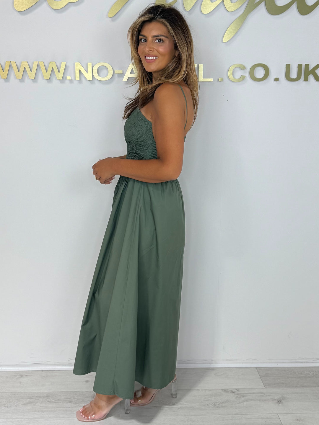 Elasticated Top Puff Skirt Maxi Dress (5 Colours)