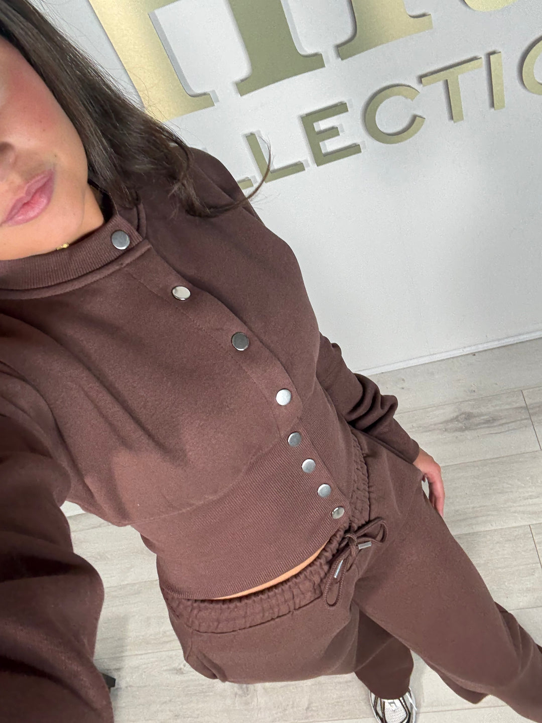 Button Up Cinched Waist Jumper & Straight Leg Trouser Co-ord (5 Colours)