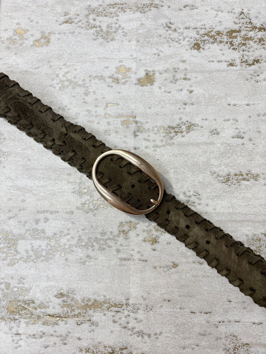 Thin Suedette Woven Trim Belt (7 Colours)