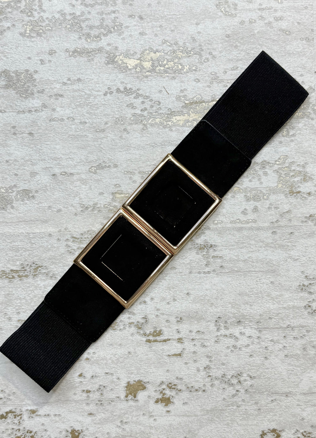 Suedette Squared Detail Interlock Belt (5 Colours)
