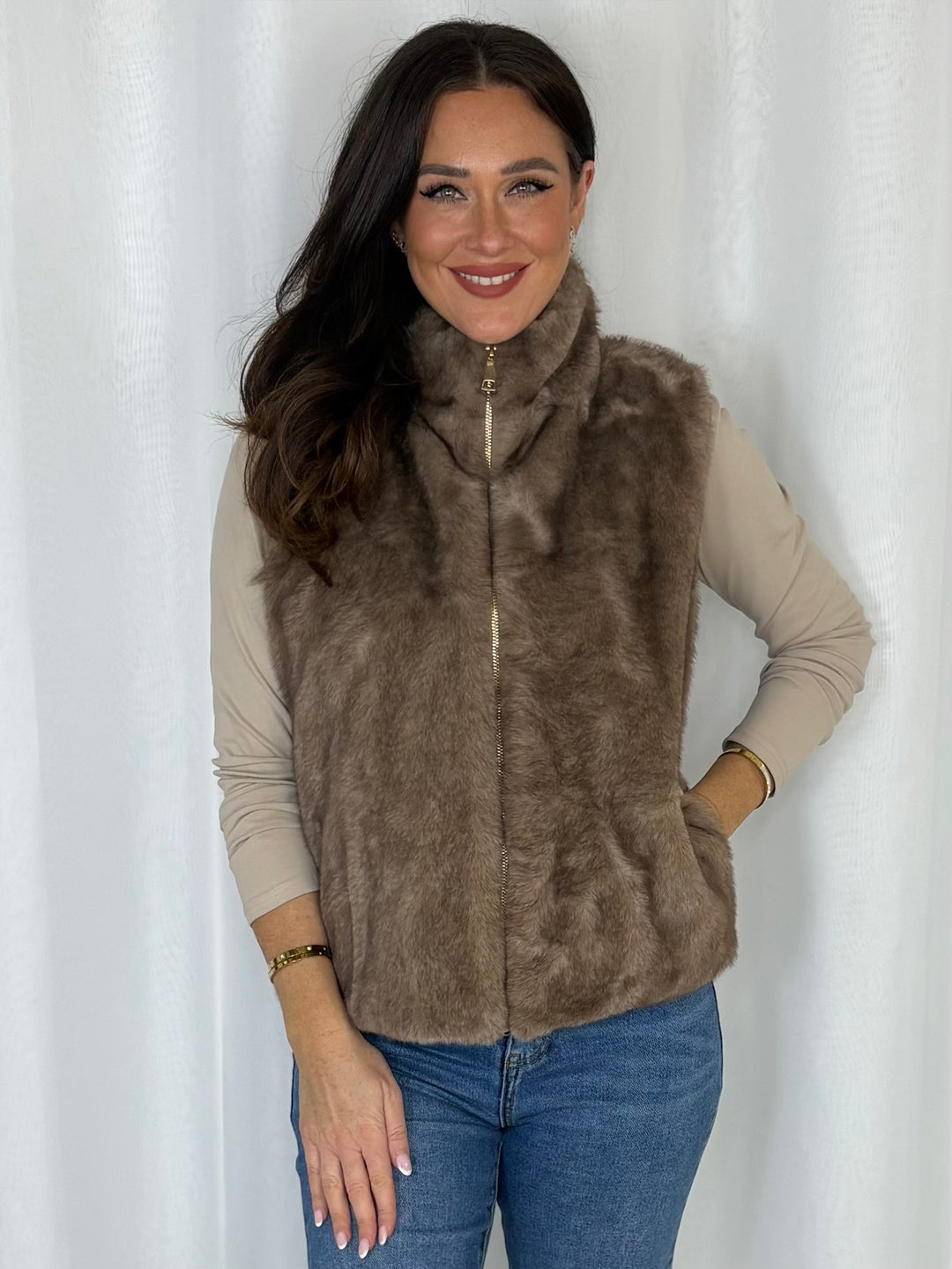 Faux Fur Gillet (6 Colours)
