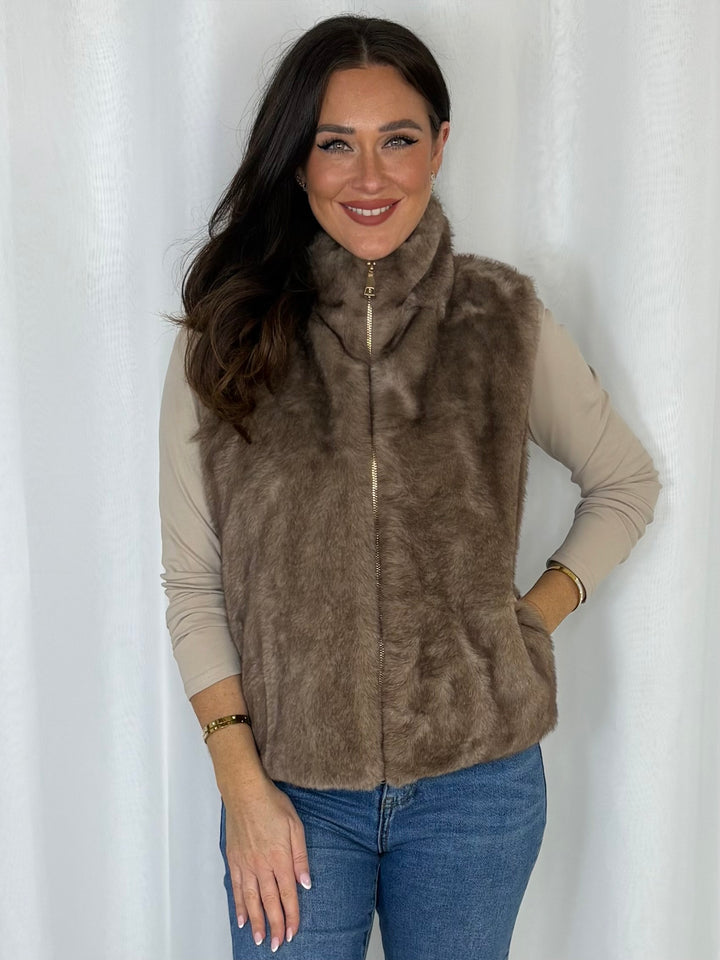 Faux Fur Gillet (6 Colours)