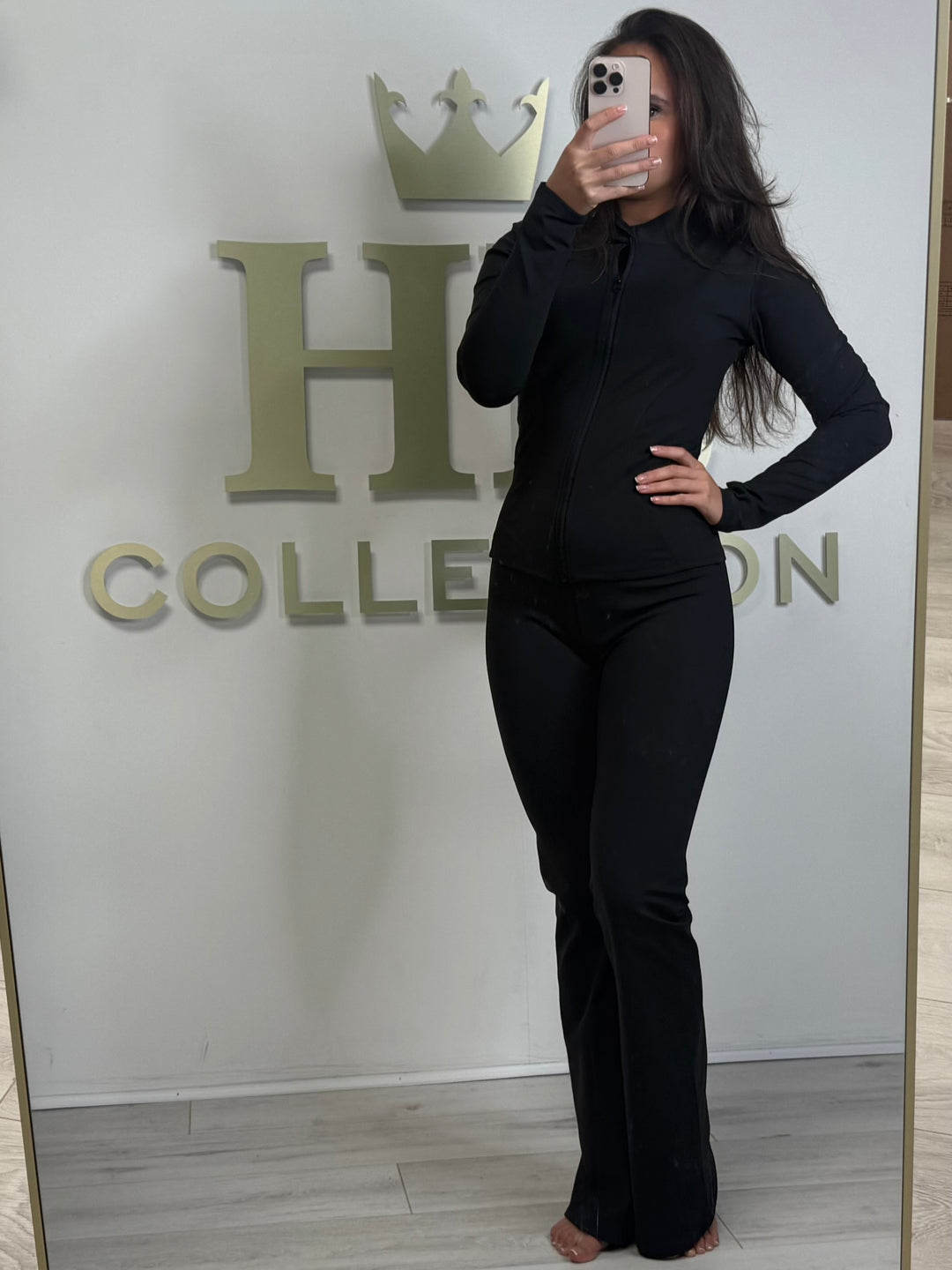 Sculpt Zip Up Top & Flared Trouser Set Co-ord (4 Colours)