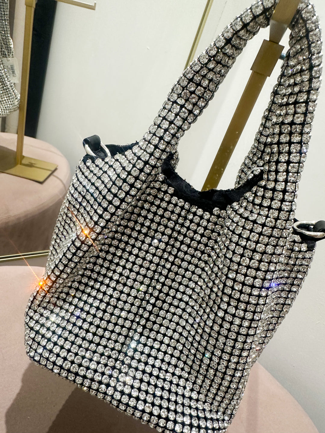 Mini Slouchy Diamante Bag (2 Colours)