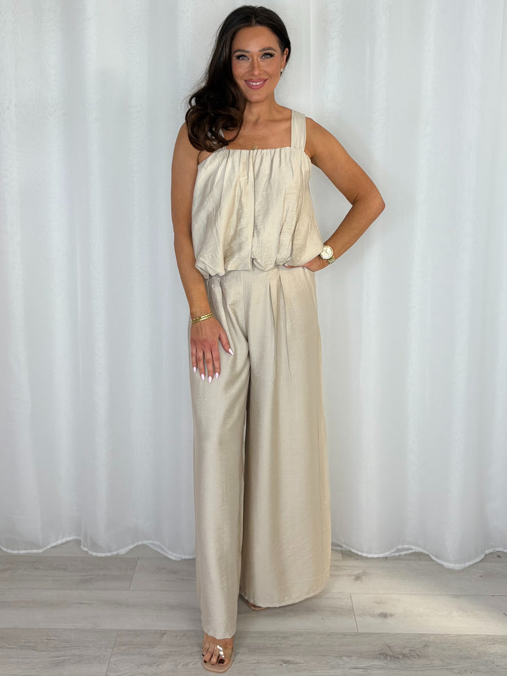 Balloon Style Top And Pleated Trouser Co-Ord (8 Colours)