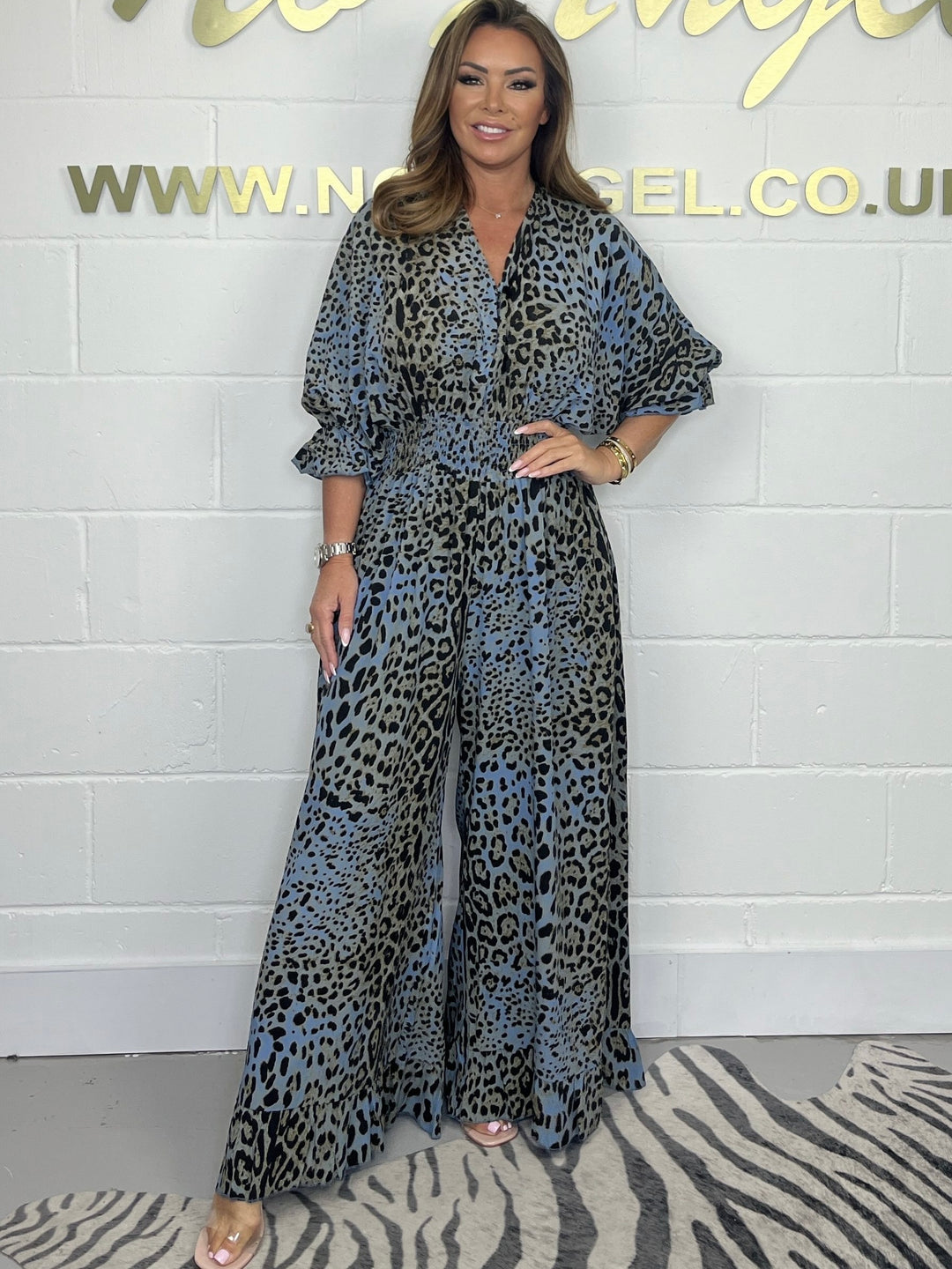 Oversize Leopard Print Jumpsuit (  3 colours)