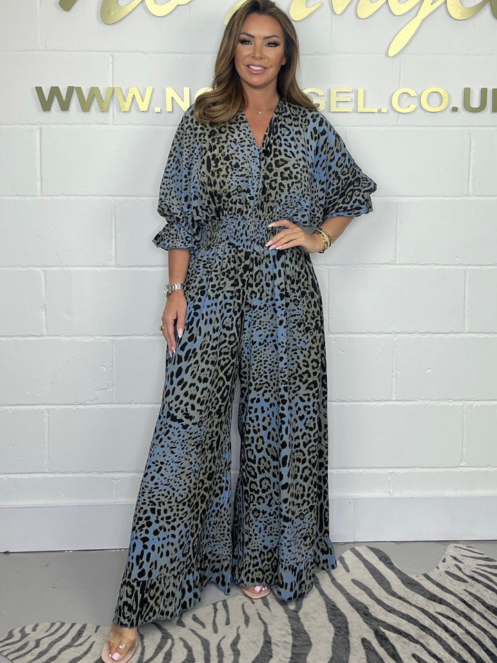 Oversize Leopard Print Jumpsuit (  3 colours)