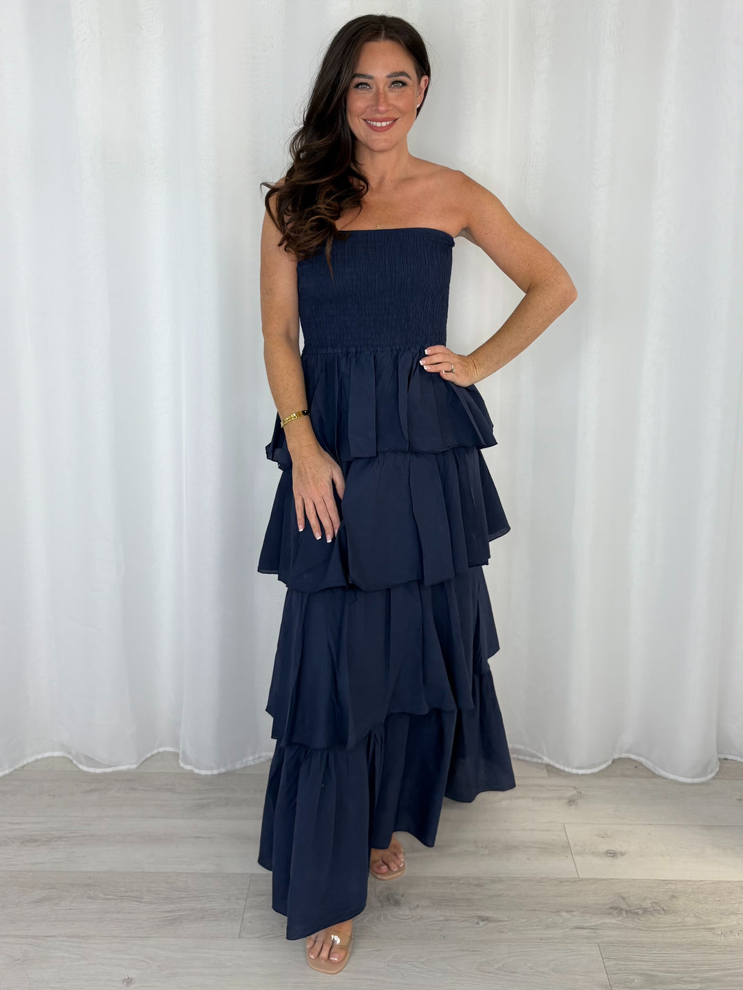 Layered Frill Maxi Dress (9 Colours)