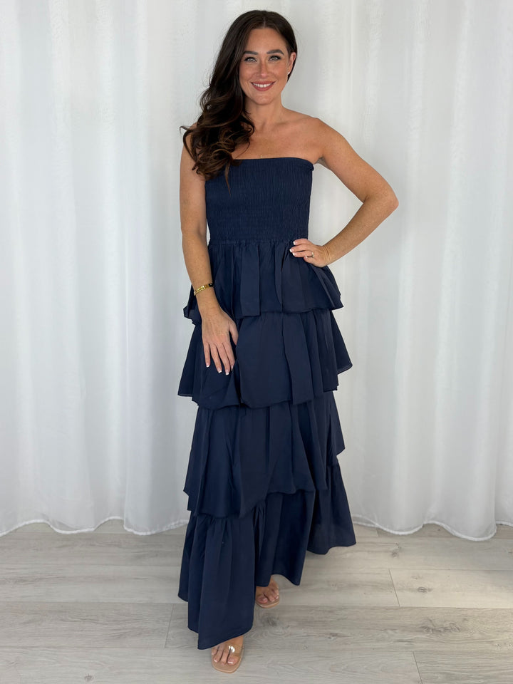 Layered Frill Maxi Dress (9 Colours)