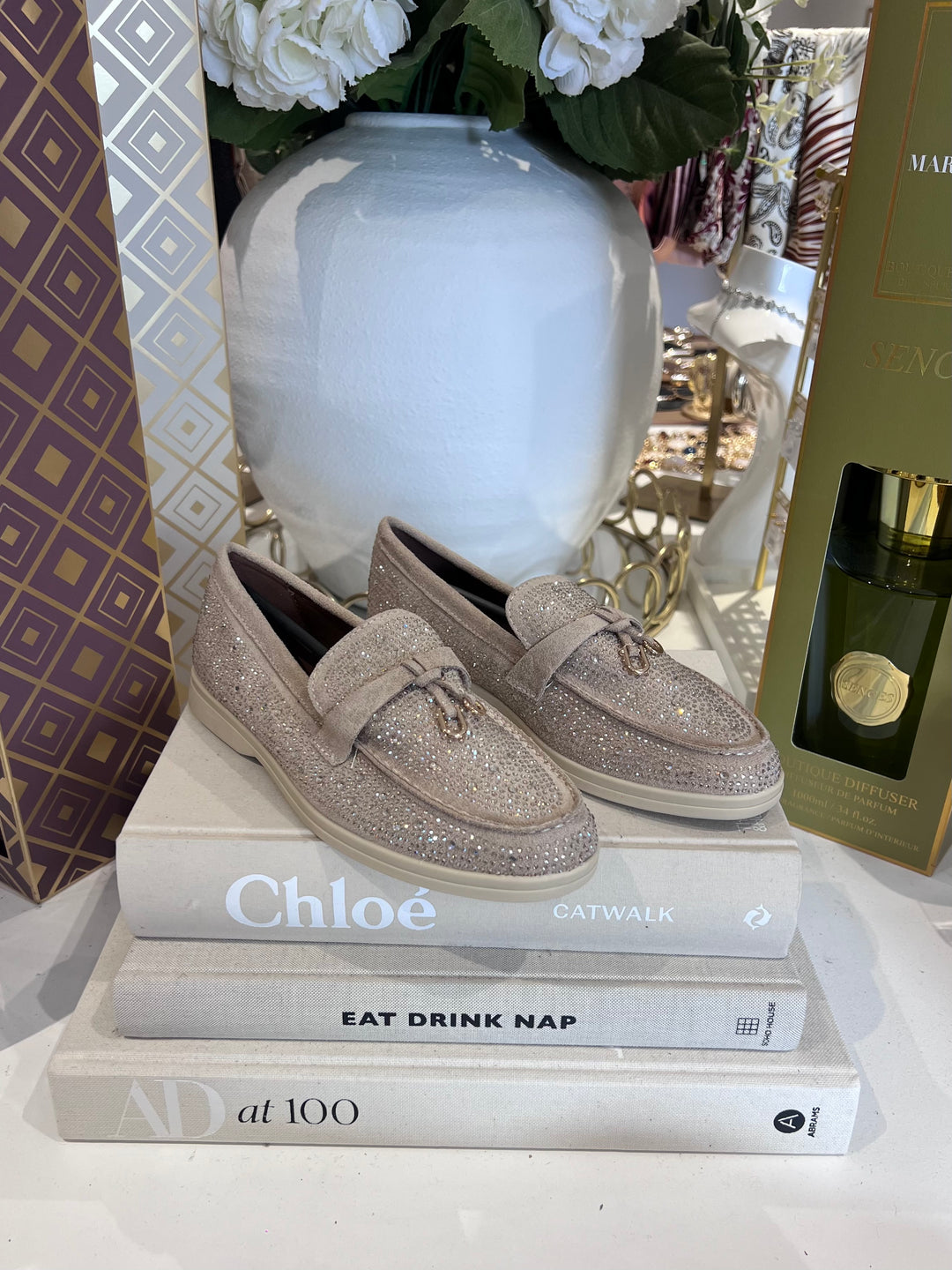 Diamante Loafers (2 Colours)