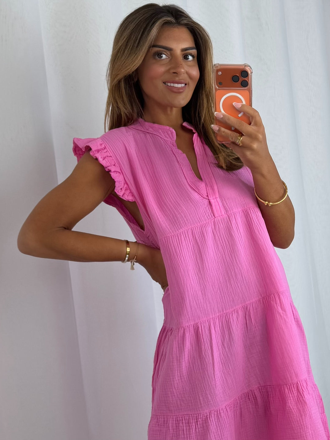 Cap Sleeve Smock Dress (12 Colours)