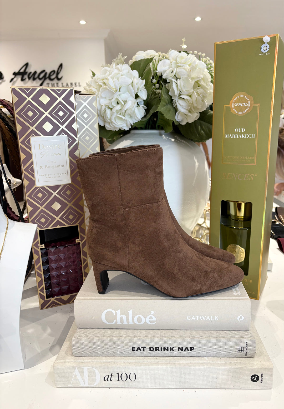 Suedette Zip-Up Ankle Boot (2 Colours)