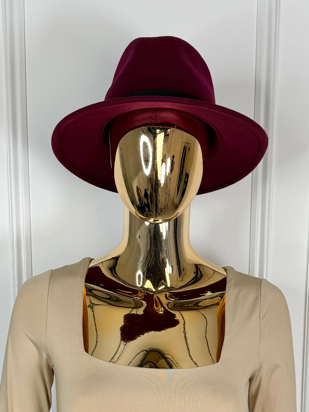 Thin Leather Strap Fedora Hat (7 Colours)
