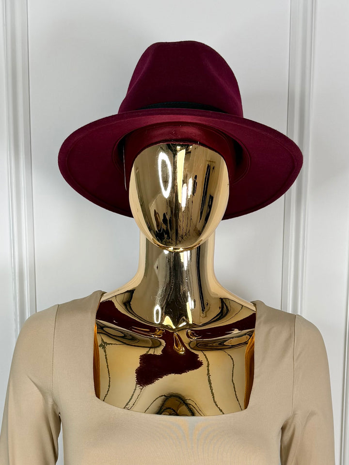 Thin Leather Strap Fedora Hat (7 Colours)