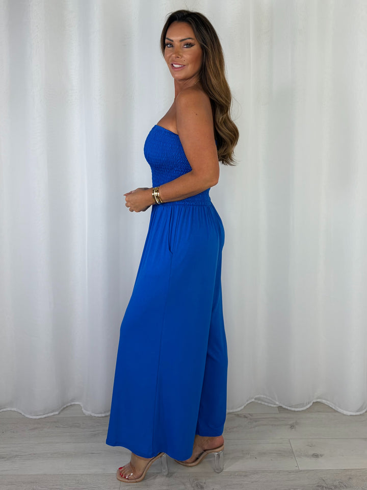 Smocked Bandeau Jumpsuit (6 Colours)