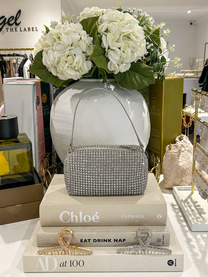 Diamante Box Zip Up Mini Bag (3 Colours)