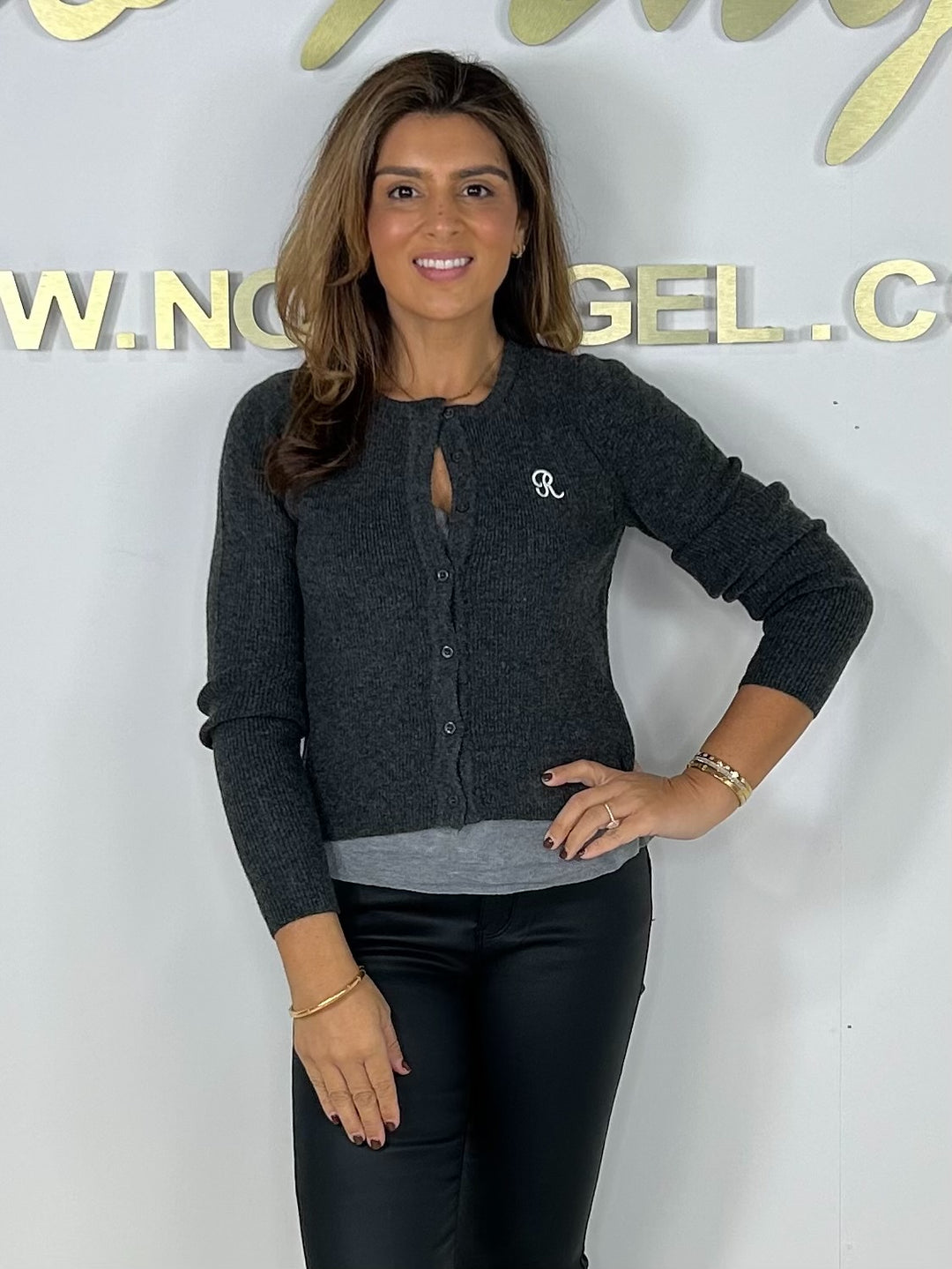 Ribbed Button Up Cardigan With Underlay (4 Colours)