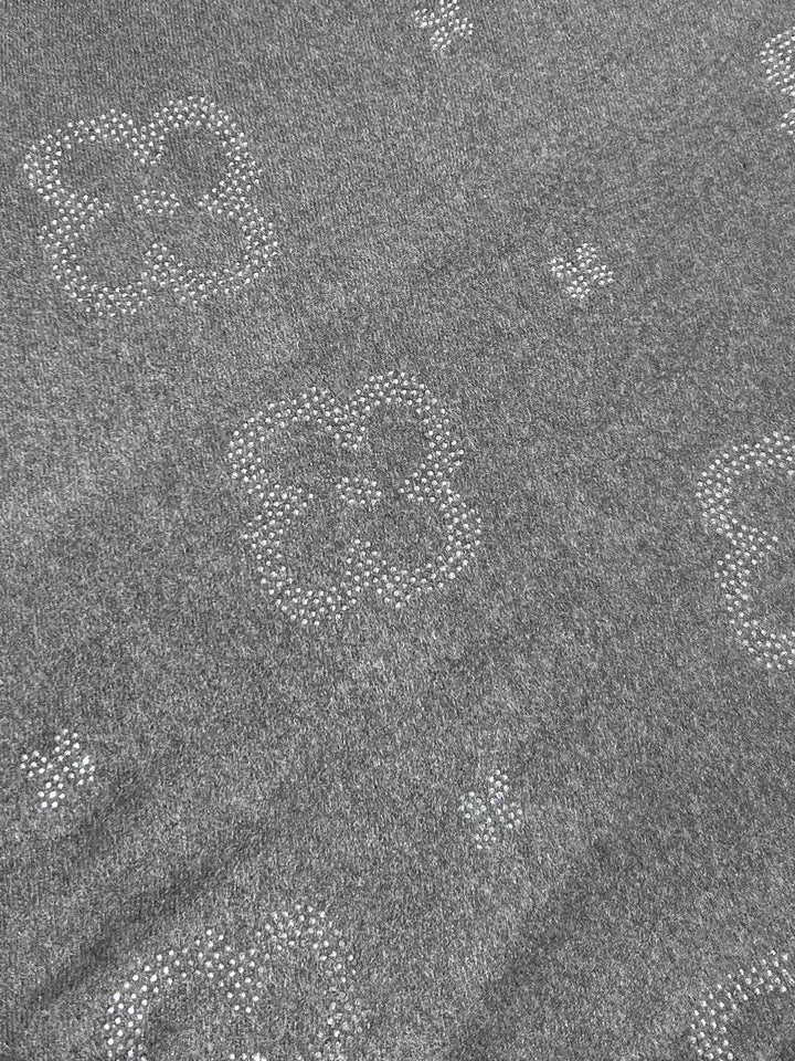 Studded Clover Flower Detail Scarf (2 Colours)
