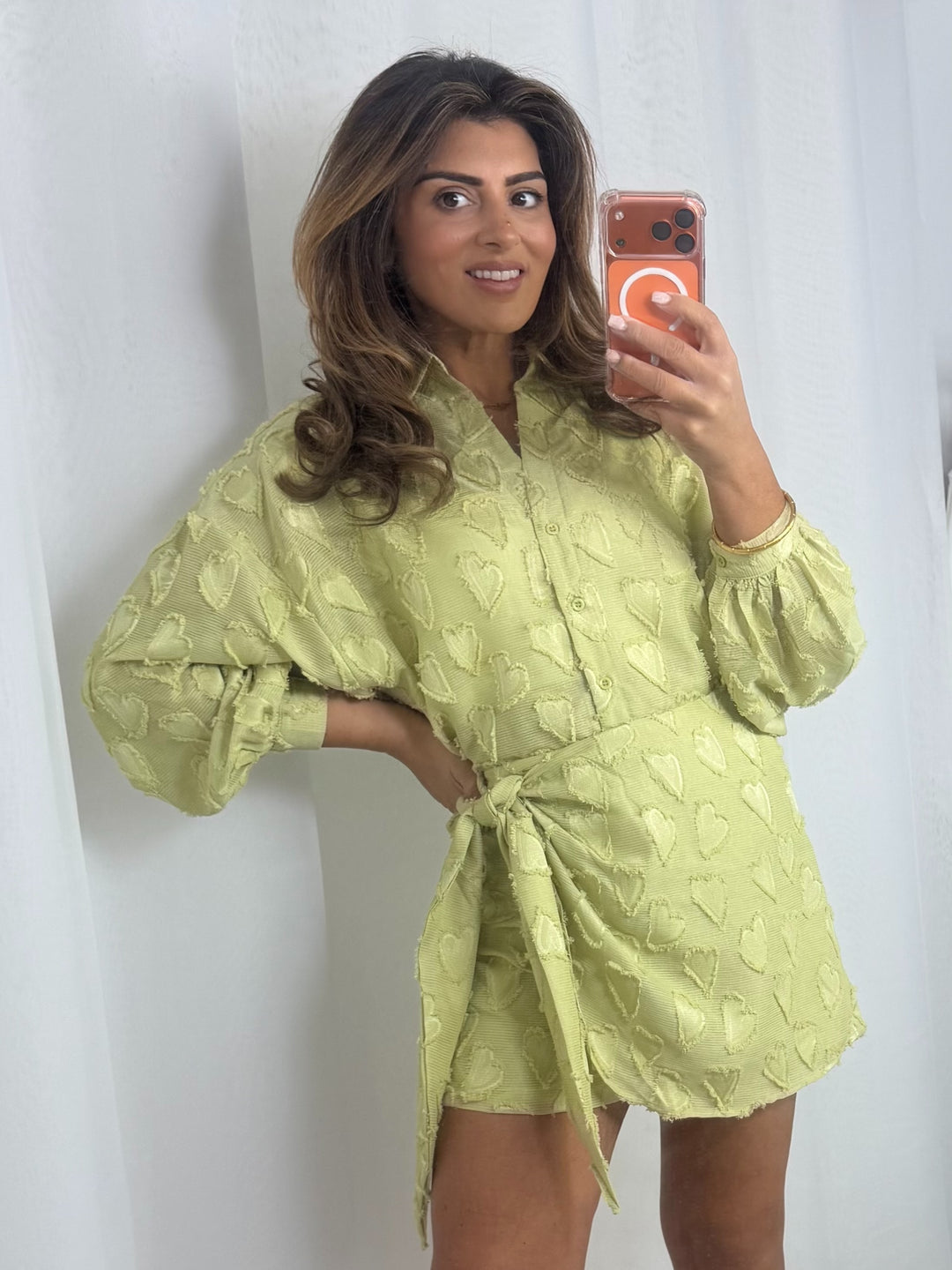 Heart Detail Shirt & Skort Co-Ord