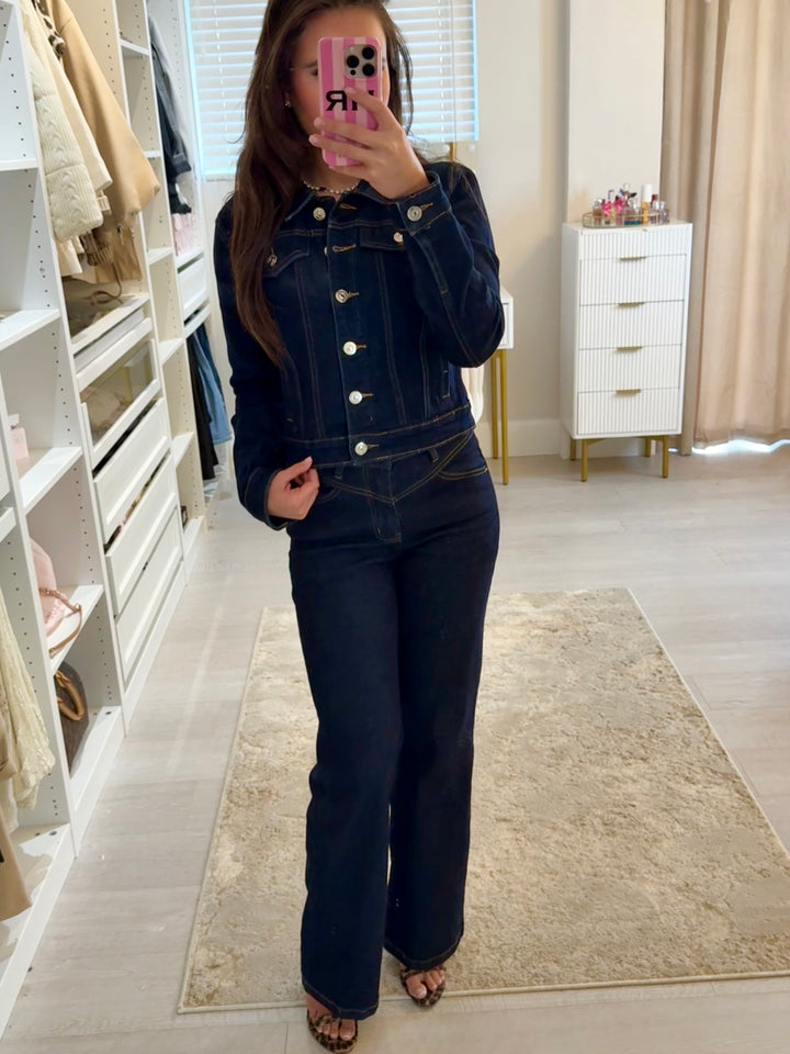 Dark Denim Straight leg Jeans