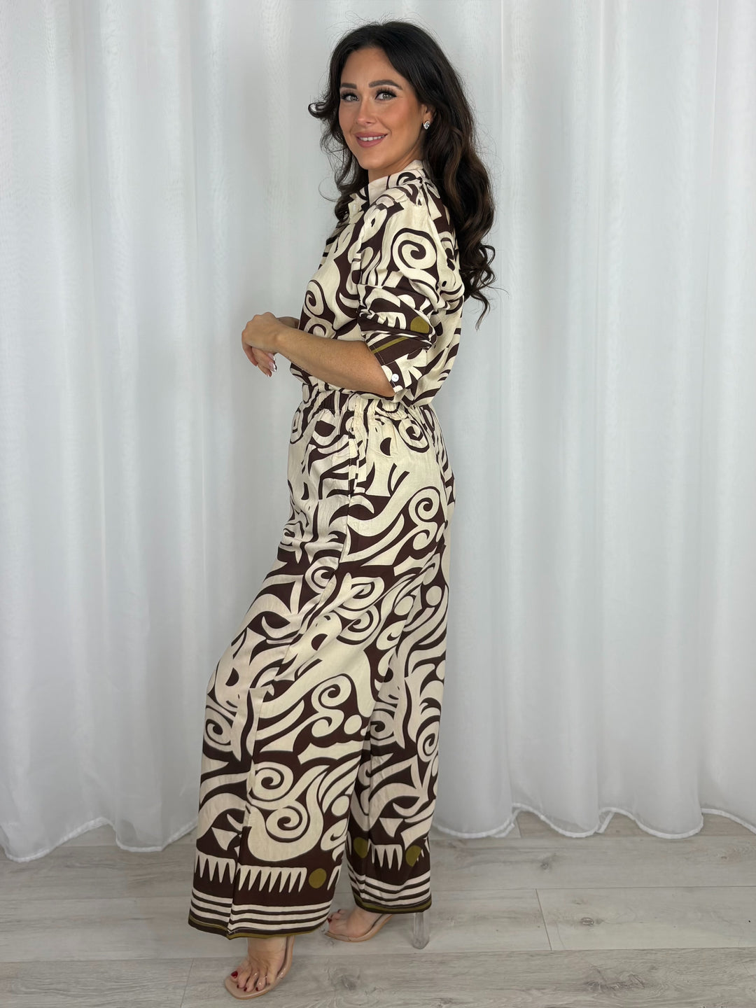 Swirl Design Shirt & Trouser Co-Ord (5 Colours)