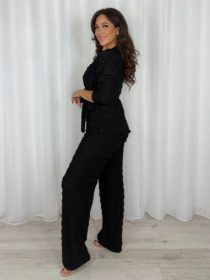 Textured Wrap Trouser Co-Ord (3 Colours)