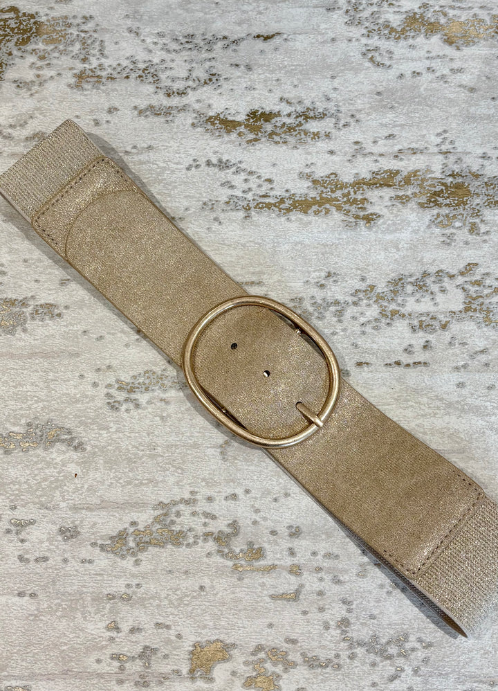 Glitter Affect Stretch Stap Belt (5 Colours)