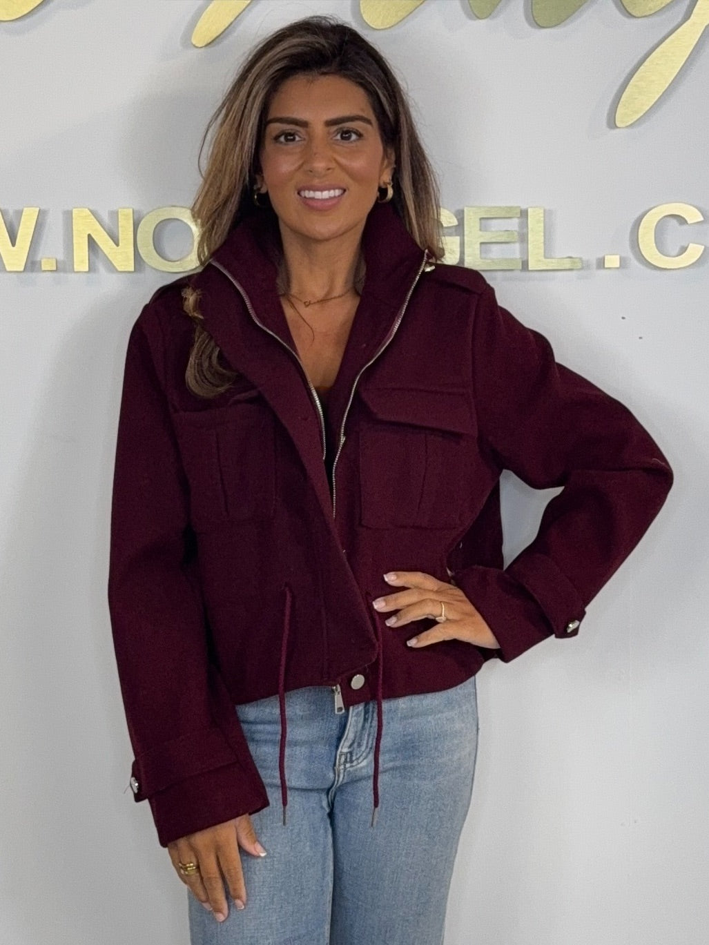 Military Drawstring Zip Up Bomber Jacket (5 Colours)
