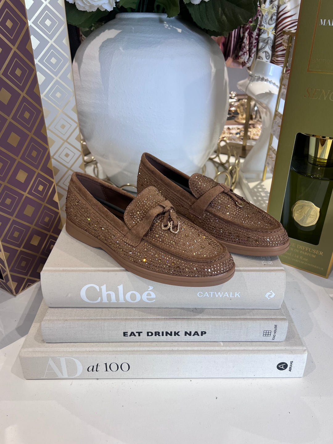 Diamante Loafers (2 Colours)