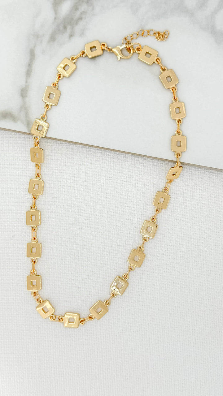 Square Link Necklace (2 Colours)