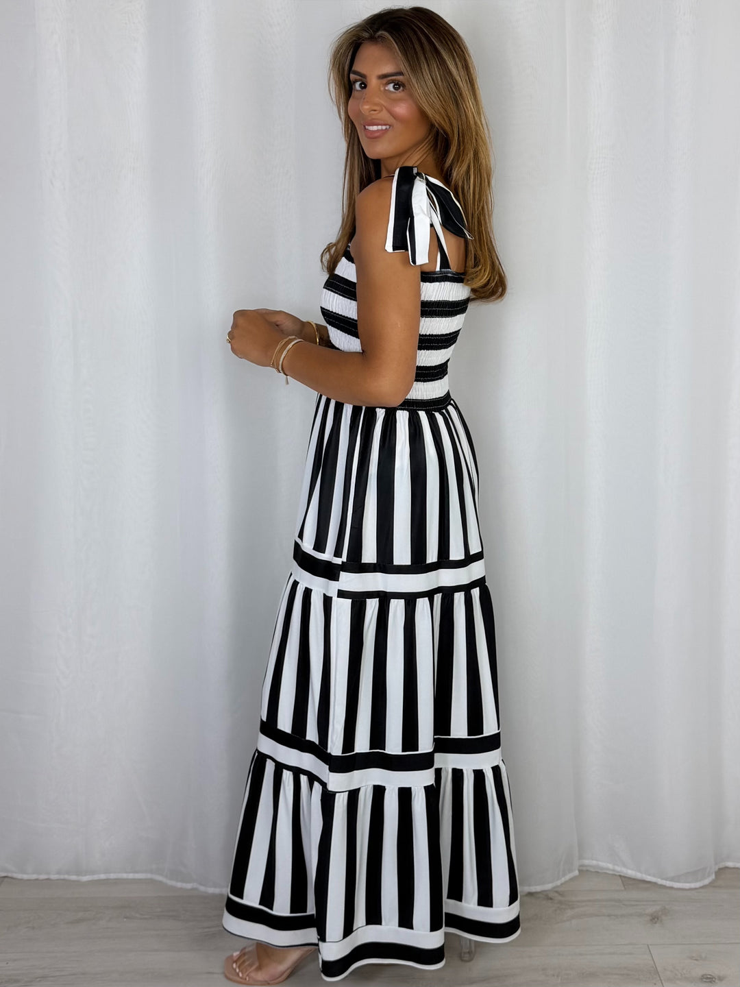 Striped Smocked Dress (3 Colours)