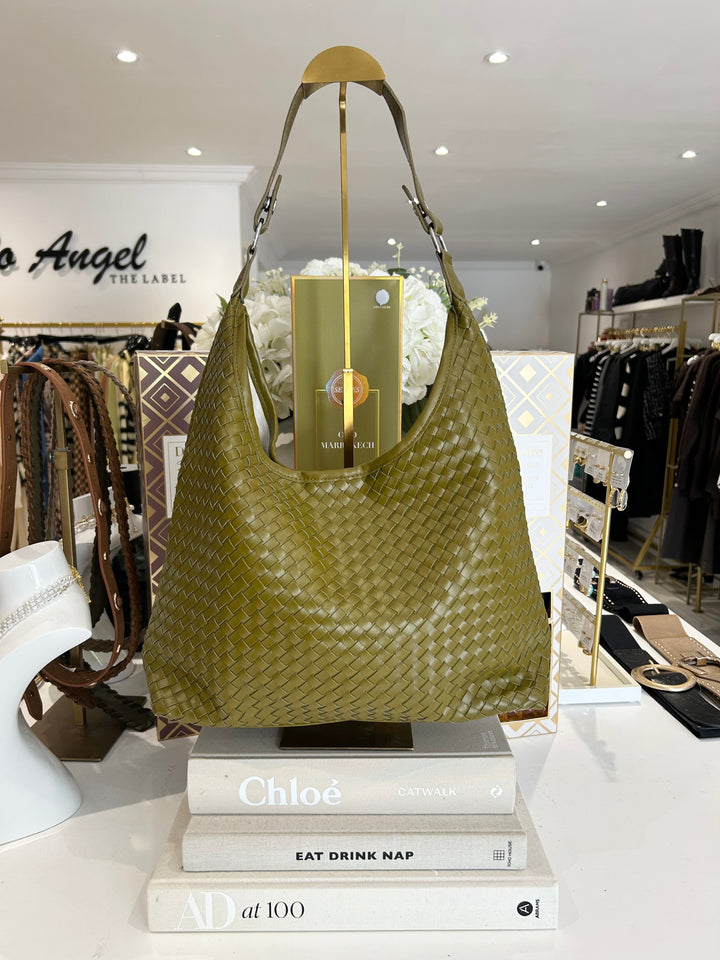Woven Slouch Shoulder Bag (4 Colours)