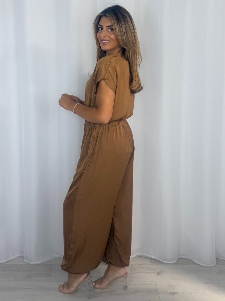 V-Neck Top And Trouser Co-Ord (3 Colours)