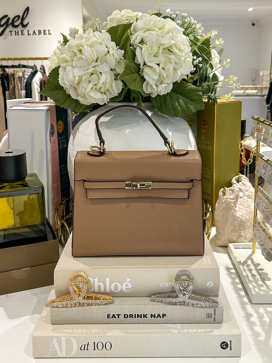 Buckle Front Faux Leather Gold Hardware Large Bag (3 Colours)