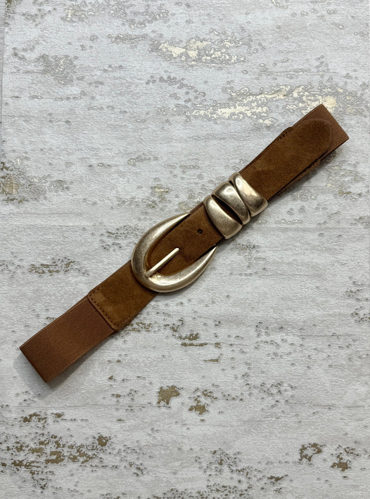Three Links Gold Buckle Belt (5 Colours)