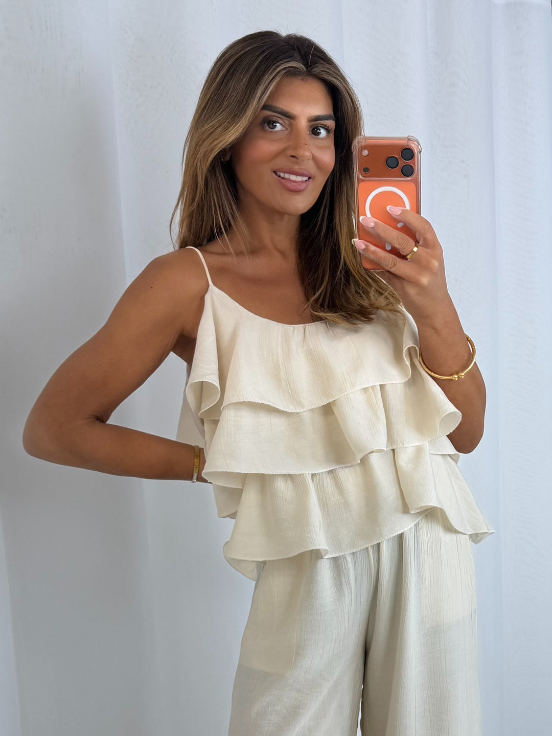 Frill Top And Trouser Co-Ord (3 Colours)