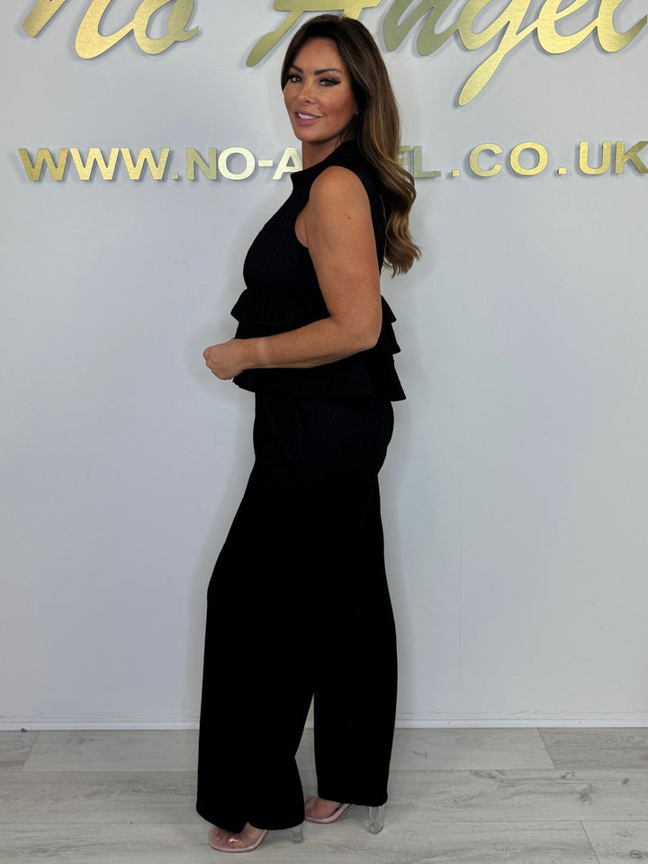 Layered Sleeveless High Neck Trouser Co-Ord (3 Colours)