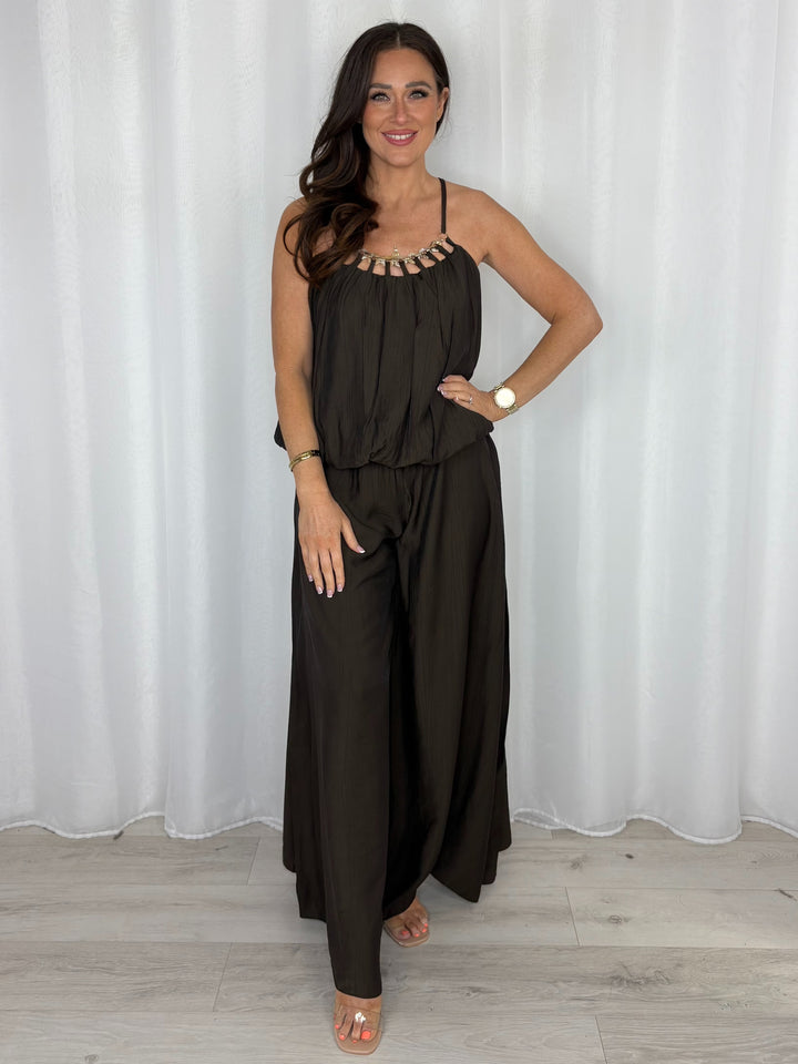 Chain Detailed Trouser Co-Ord (6 Colours)