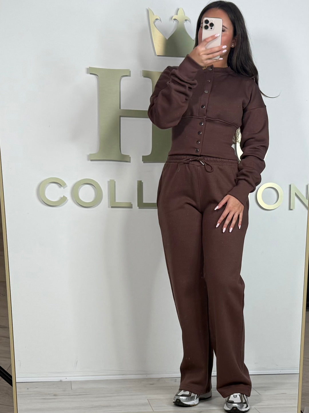Button Up Cinched Waist Jumper & Straight Leg Trouser Co-ord (5 Colours)