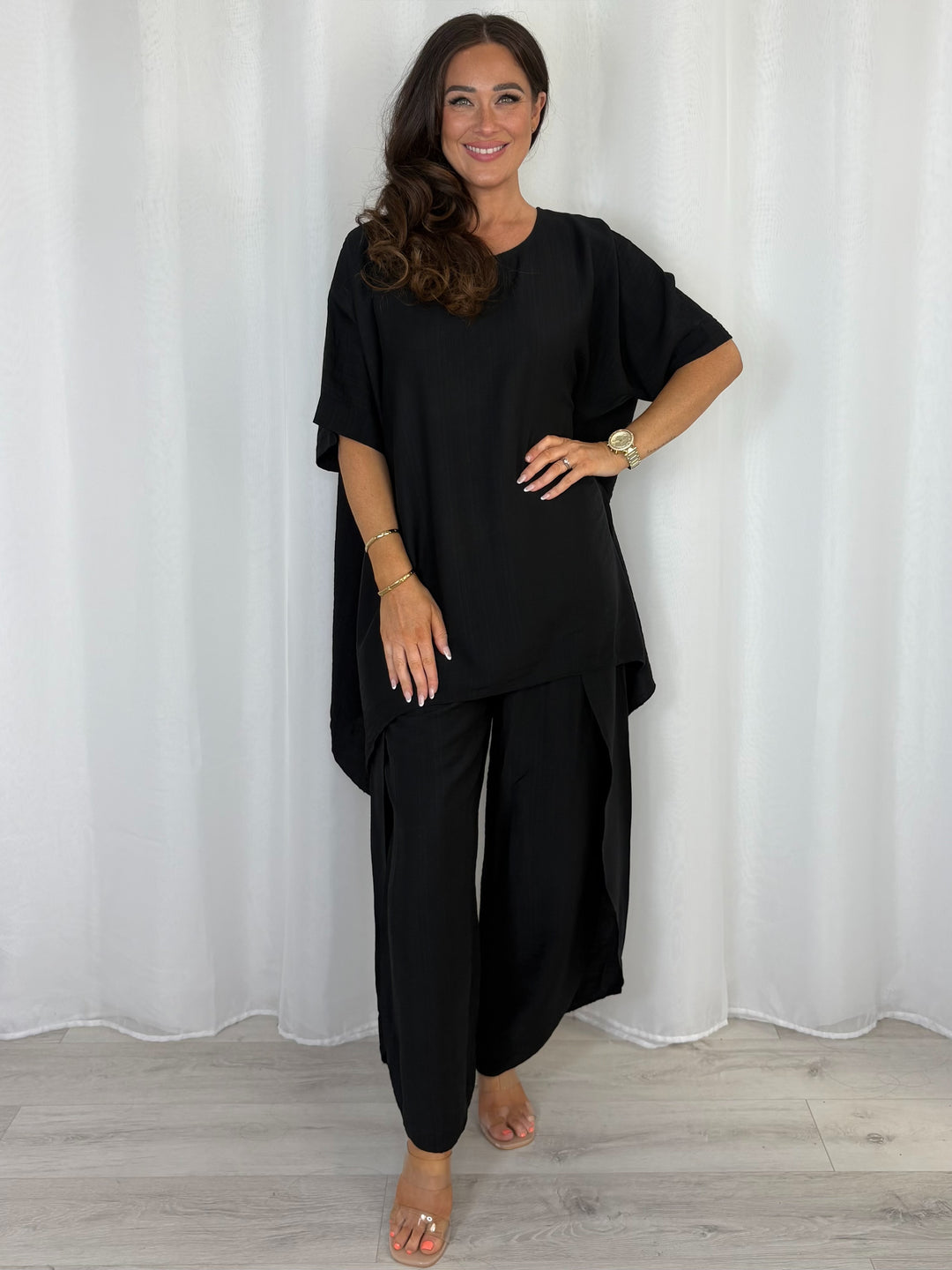 Oversized Top And Split Trouser Co-Ord (8 Colours)