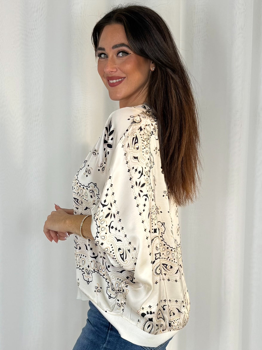 Paisley Button Up Top (5 Colours)