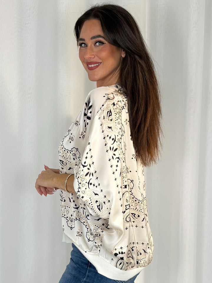 Paisley Button Up Top (5 Colours)