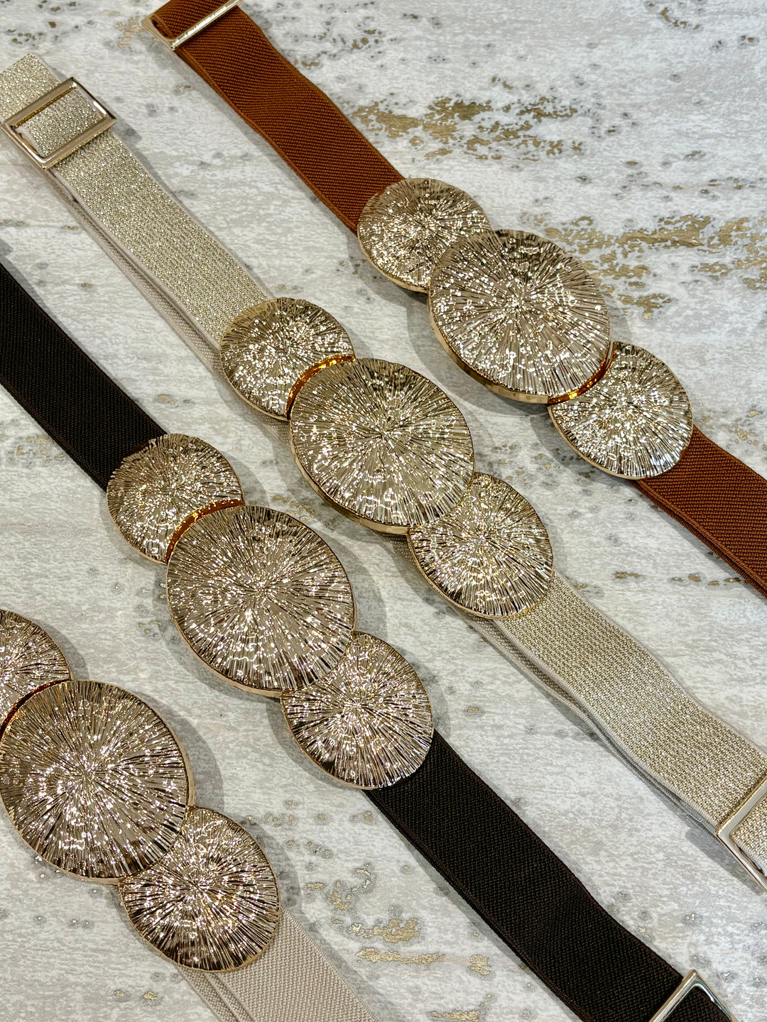 Triple Gold Disk Belt (3 Colours)