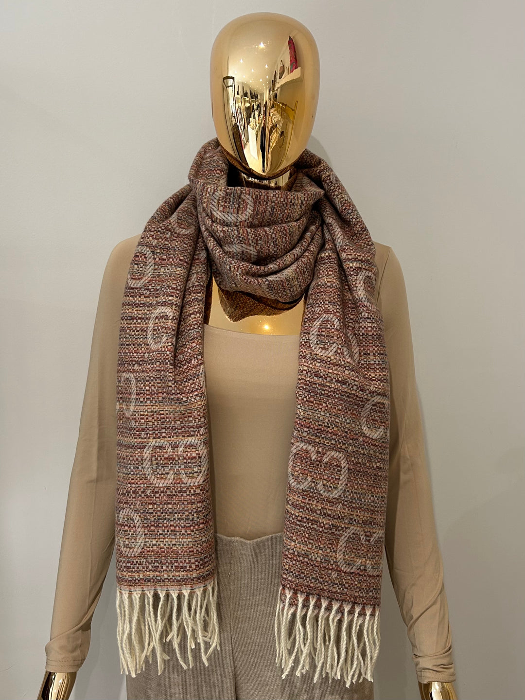 Designer Inspired Soft Knit Tassel Scarf (3 Colours)