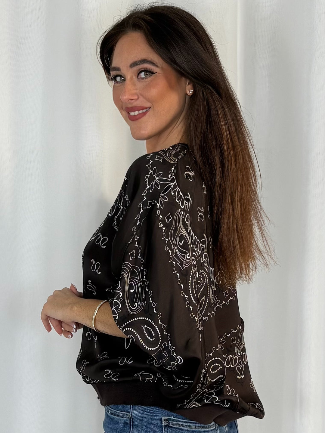 Paisley Button Up Top (5 Colours)