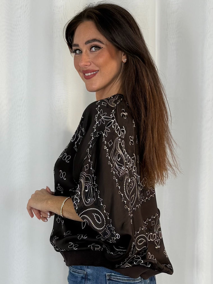 Paisley Button Up Top (5 Colours)