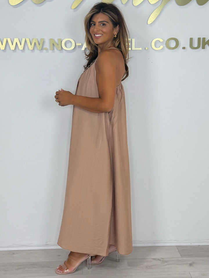 Chain Detail Strappy Floaty Maxi Dress (5 Colours)