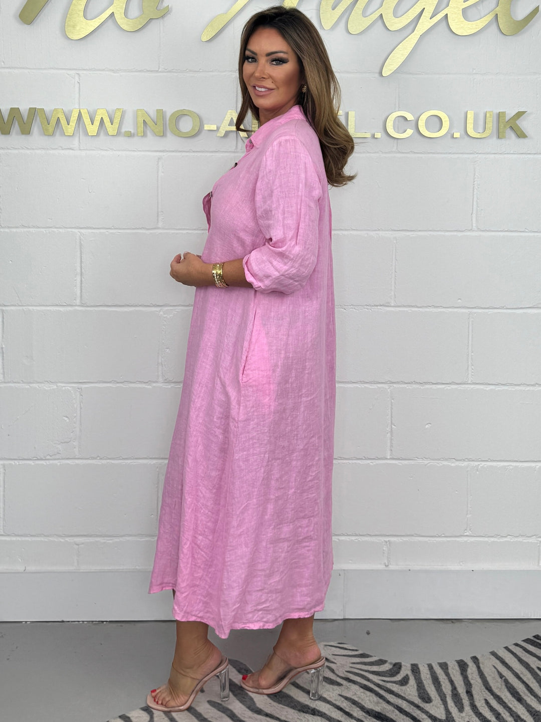Linen Button Up Collared Maxi Dress ( 2 colours )