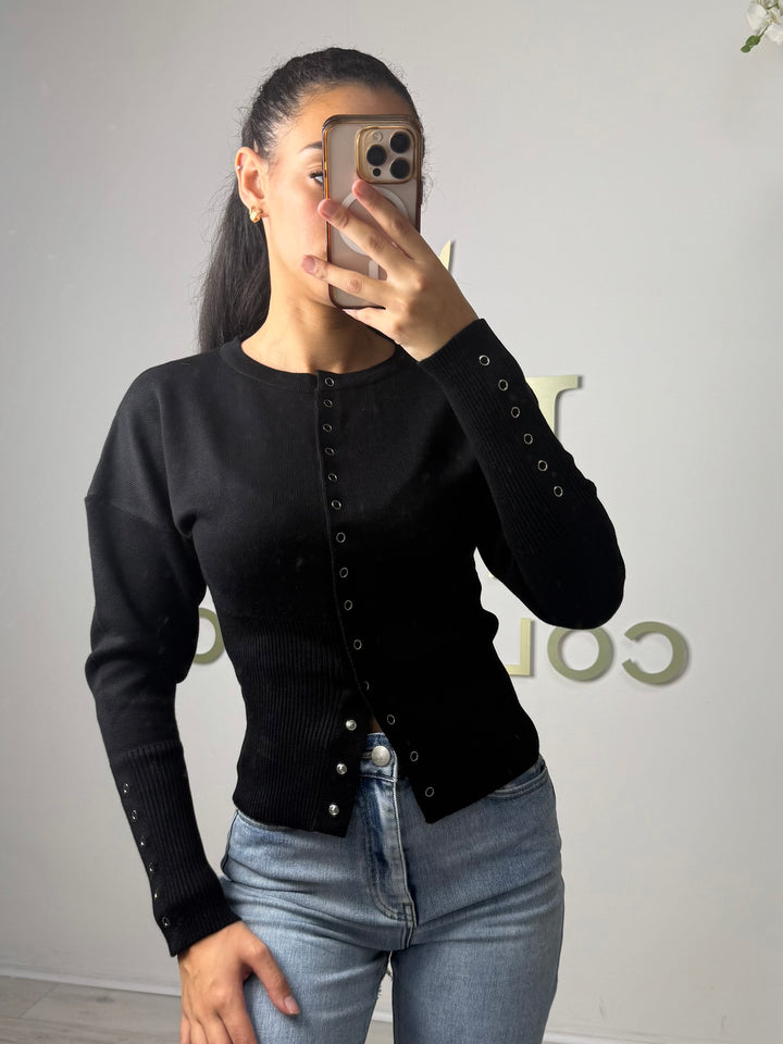Soft Knit Button Up Ribbed Bottom Cardigan (4 Colours)
