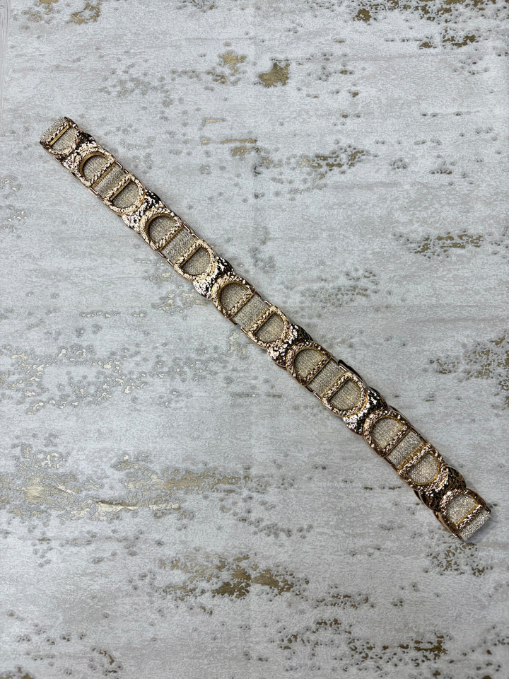 Gold Half Moon Elastic Belt (2 Colours)